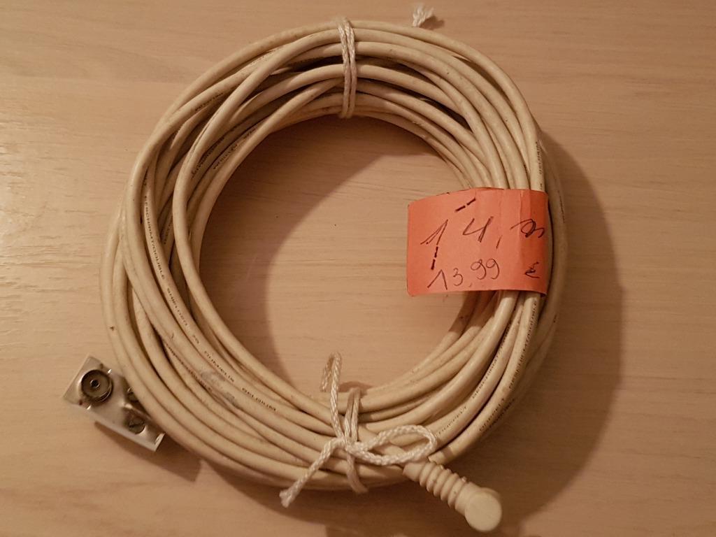 14 M kabel voor Coditel TV, Audio, Tv en Foto, Audiokabels en Televisiekabels, Ophalen of Verzenden, Zo goed als nieuw, 10 meter of meer