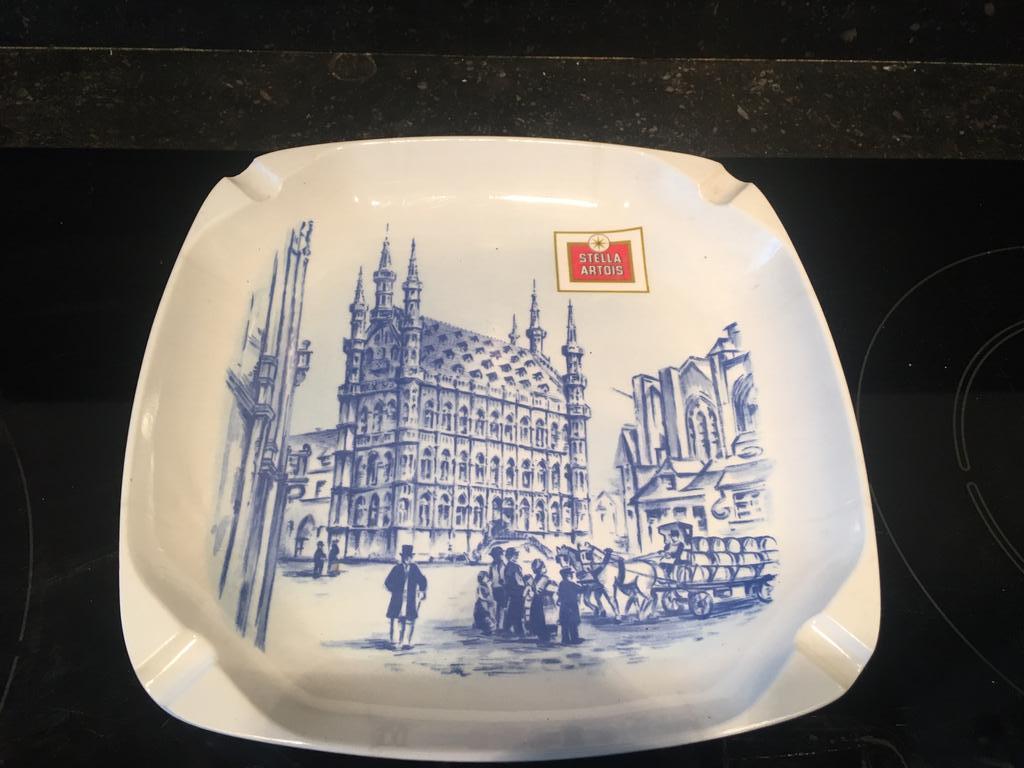Stella Artois grote asbak melamine, Verzamelen, Ophalen of Verzenden, Gebruikt, Overige typen, Stella Artois