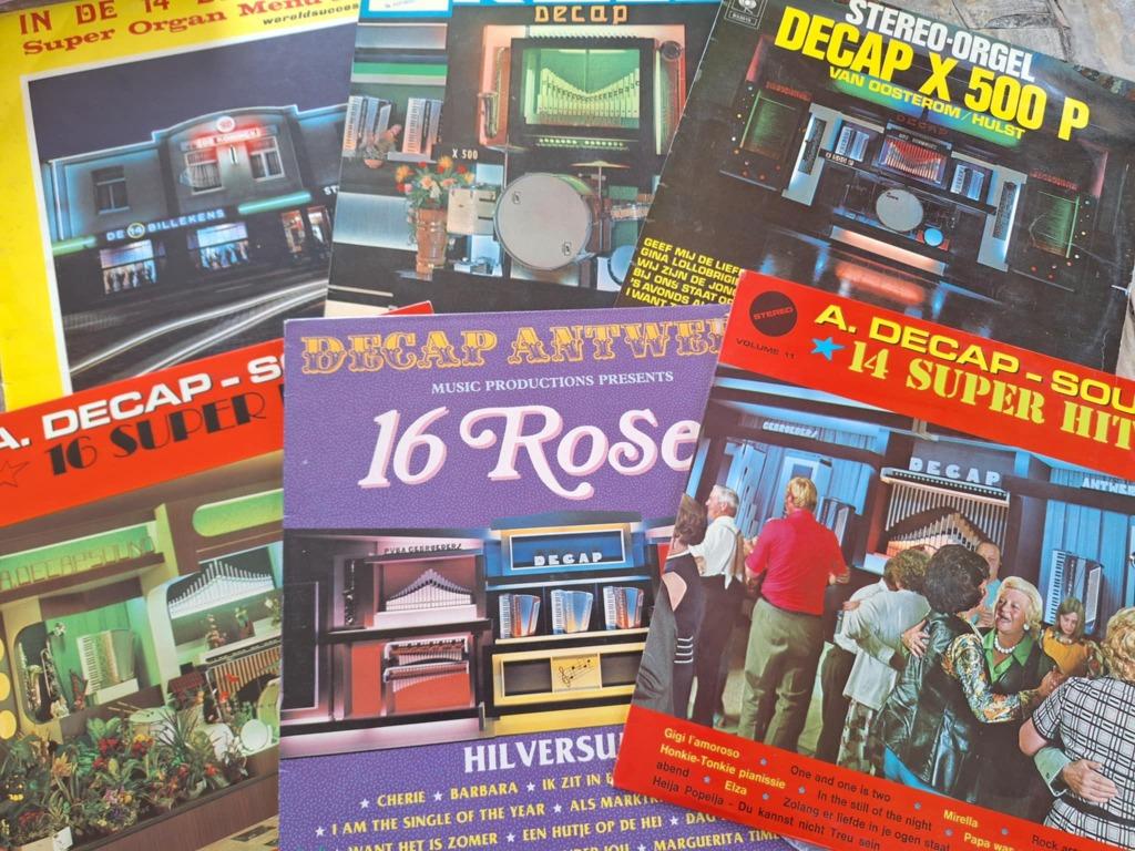 Lot 25 x Lp's Vinyl - Organ / Decap - Limonaire - Mortier, Enlèvement ou Envoi, Utilisé, 12 pouces, Européenne