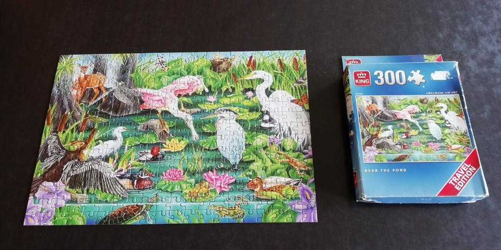 King travel size puzzel 300 stuks, Hobby en Vrije tijd, Ophalen of Verzenden, Zo goed als nieuw