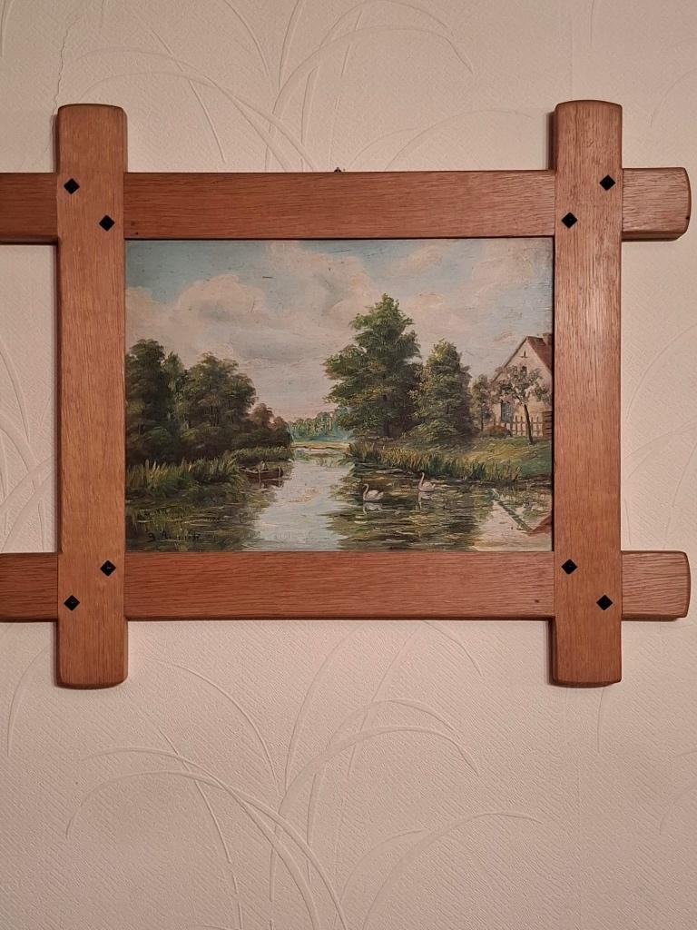 Schilderijen Landschap en 2x Stillevens, Antiek en Kunst, Ophalen of Verzenden