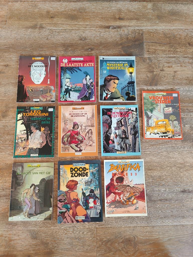 Lot van 10 stripverhalen collectie Charlie / Pilote, Boeken, Stripverhalen, Ophalen of Verzenden, Gelezen