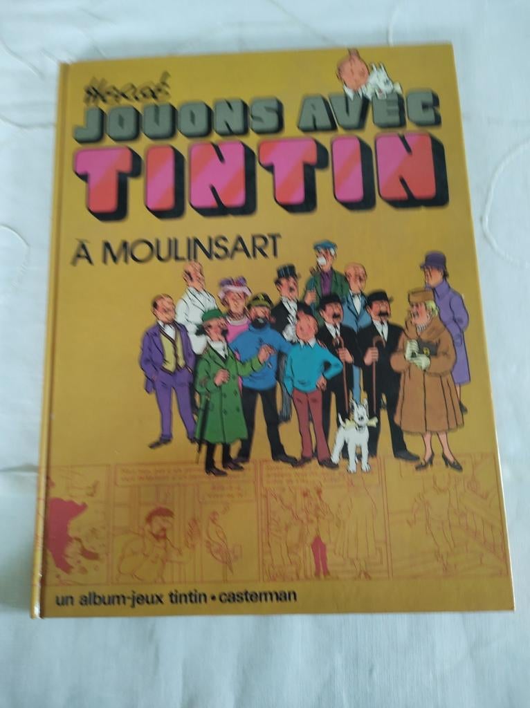 Jouons avec tintin 1 ste uitgave 1974 perfecte staat Hergé, Livres, Enlèvement ou Envoi