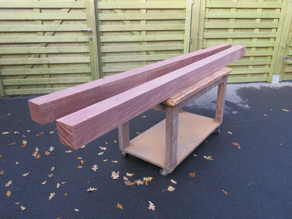te koop enkele azobe palen, Ophalen, Palen, Nieuw, Hardhout