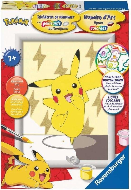 Ravensburger Pokémon schilderen op nummer Pikachu, Hobby en Vrije tijd, Schilderen, Nieuw, Schilderen op nummer, Ophalen of Verzenden