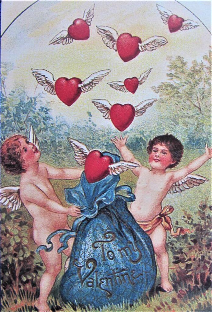 FANTASIEKAART- VALENTIJN, Ophalen of Verzenden, Ongelopen, Feest(dag)