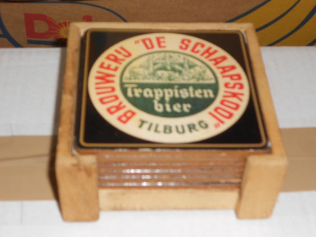 Trappistenbier.Onderleggers.De Schaapskooi.La Trappe.Tilburg, Ophalen of Verzenden, Zo goed als nieuw, Gebruiksvoorwerp