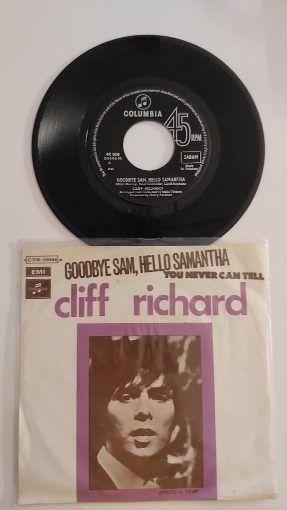 Cliff Richard - Vaarwel Sam, Hallo Samantha, Ophalen of Verzenden, Zo goed als nieuw, Pop