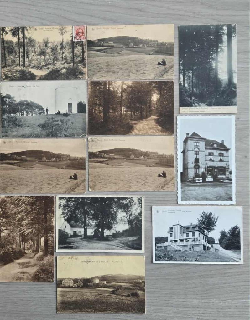 Heel oude postkaarten Mont de l'Enclus 12 stuks, Verzamelen, Verzenden, Voor 1920, Gelopen, Henegouwen