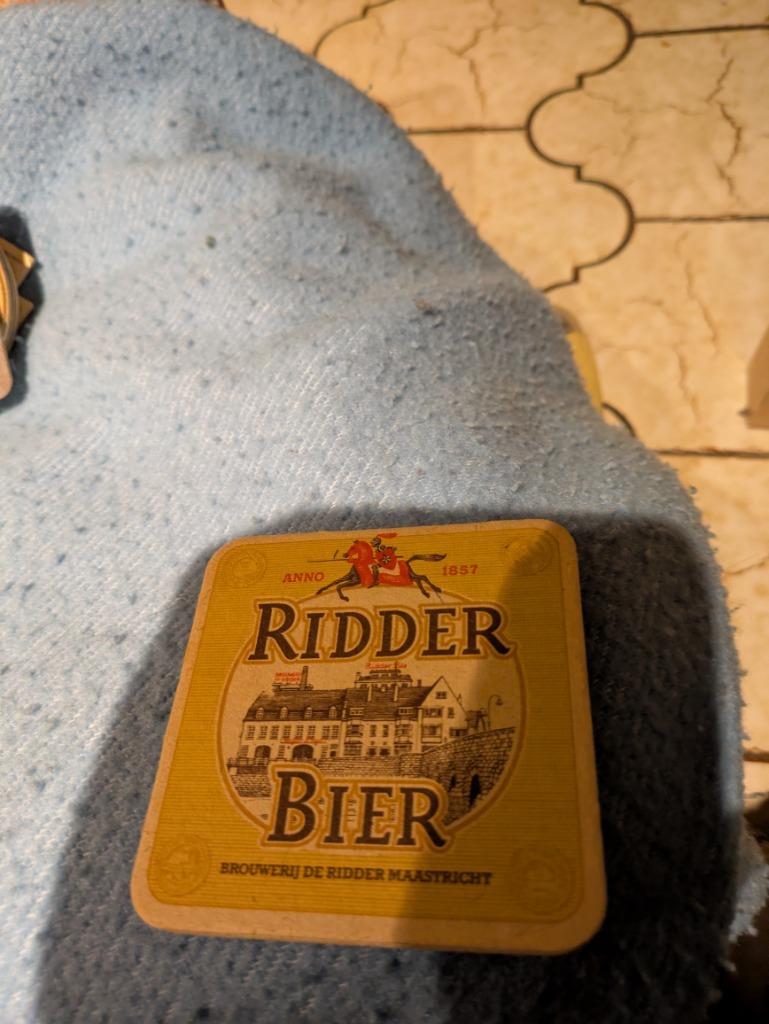 Ridder bier, Verzamelen, Biermerken, Ophalen of Verzenden, Zo goed als nieuw, Viltje(s)