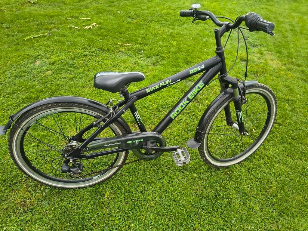 Rock Bike RB 24 jongensfiets Rock Rider zwart, Ophalen, Zo goed als nieuw
