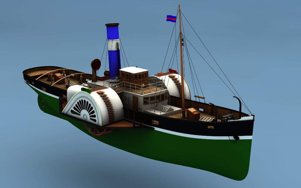 Plan de construction d'un remorqueur Steam Rader, Envoi, Neuf