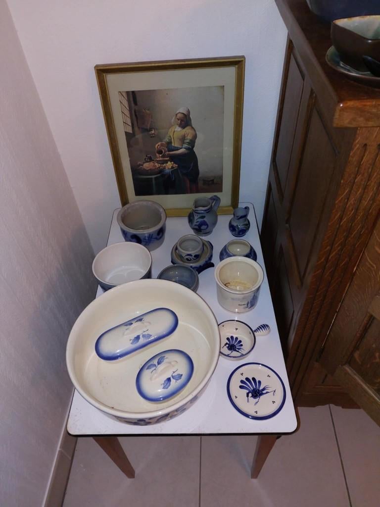 Servies blauw wit, Enlèvement