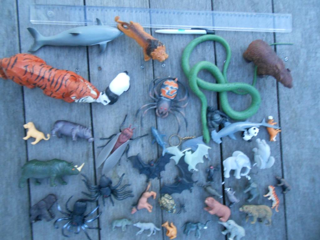 LOT de figurines animaux sauvages grands et petits LOT, Enlèvement, Utilisé