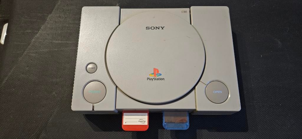 PlayStation 1 avec tv JVC, Ophalen, Gebruikt, Met 2 controllers, Met geheugenkaart