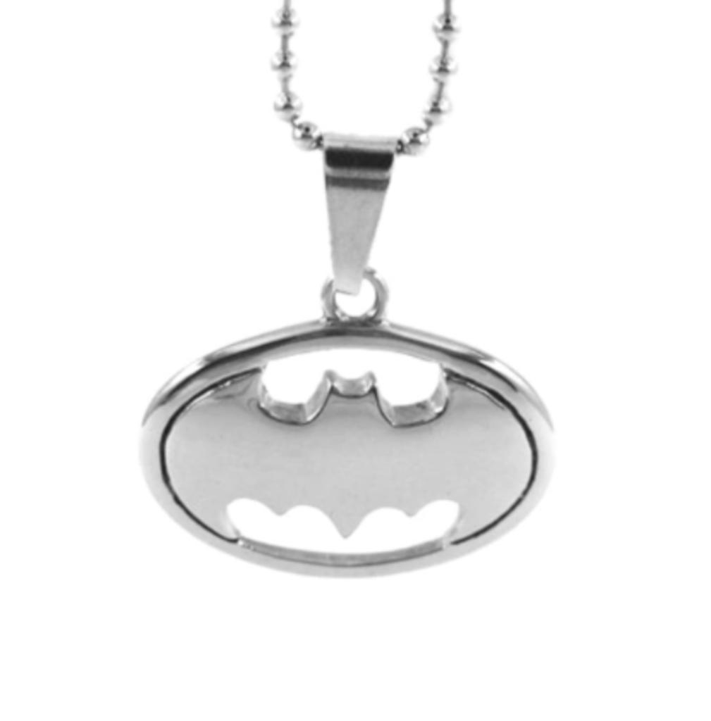 Pendentif Batman en acier inoxydable (chaîne incluse), Enlèvement ou Envoi, Neuf, Argent, Autres matériaux