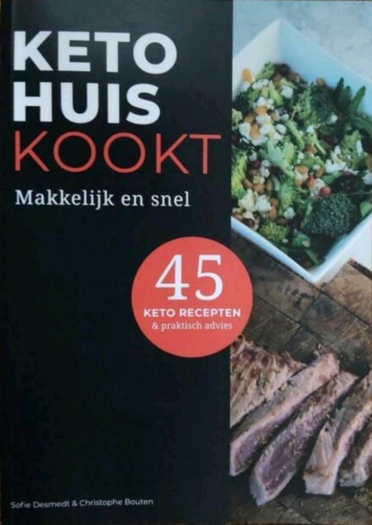 KETO HUIS KOOKT - 45 keto recepten, Boeken, Ophalen of Verzenden, Zo goed als nieuw