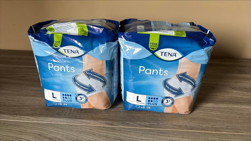 Tena broekjes maat L, Ophalen of Verzenden, Nieuw