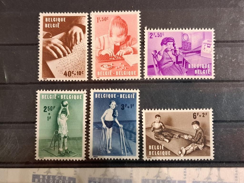 Belgique OBP 1225-1230 ** 1962, Enlèvement ou Envoi, Non oblitéré, Neuf