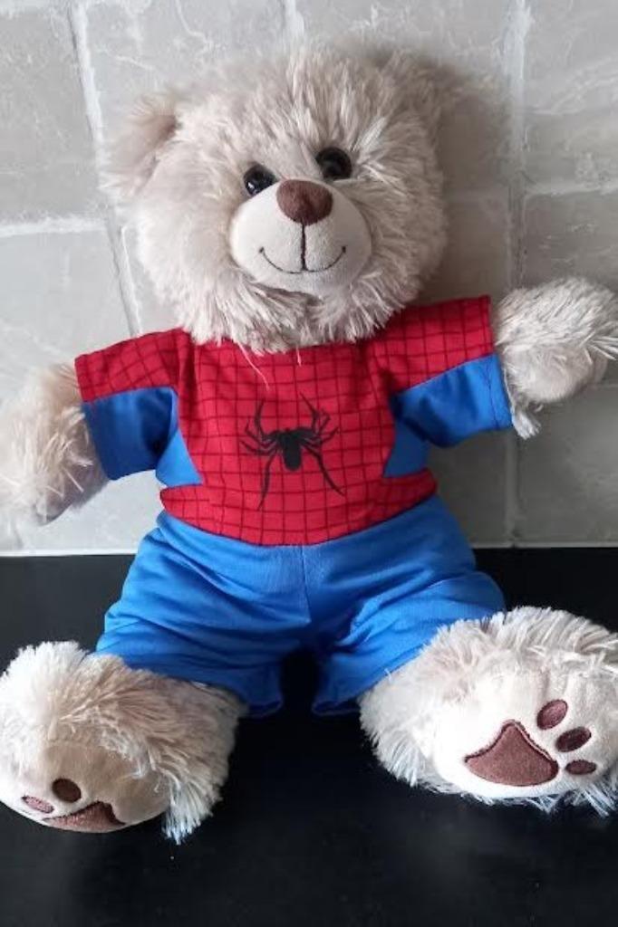 knuffel spiderman beer, Kinderen en Baby's, Speelgoed | Knuffels en Pluche, Zo goed als nieuw, Beer, Ophalen of Verzenden