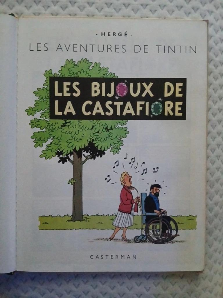 Tintin : Les Bijoux de la Castafiore, Enlèvement ou Envoi, Une BD, Utilisé, Hergé