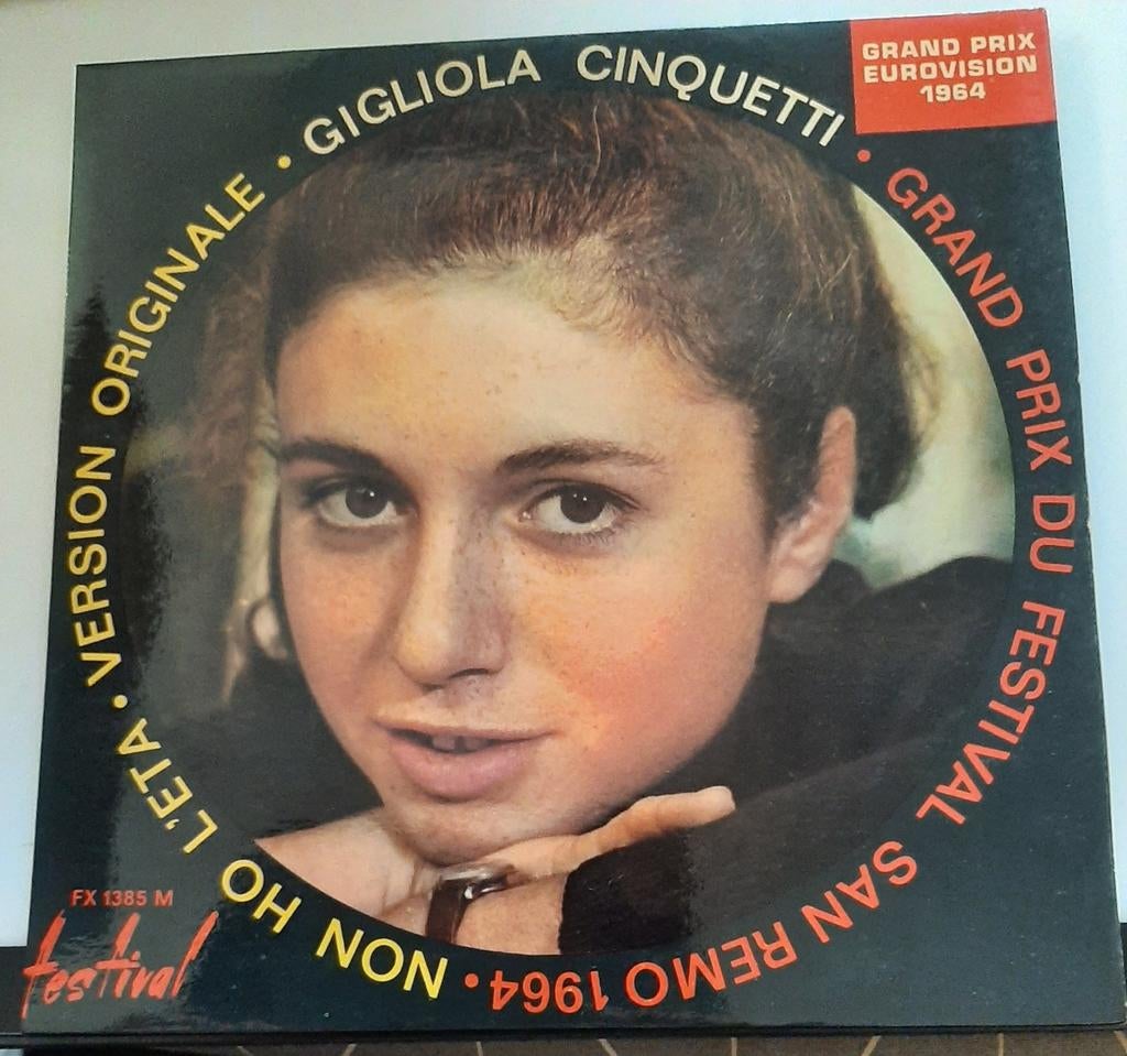Vinyl 45trs- gigliola cinquetti - San remo 1964, Enlèvement ou Envoi, Utilisé