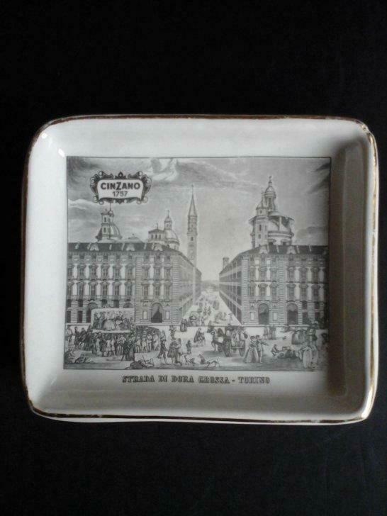 Vide poche vintage/déco en céramique Italien Cinzano 60,, Antiquités & Art, Antiquités | Céramique & Poterie, Enlèvement ou Envoi