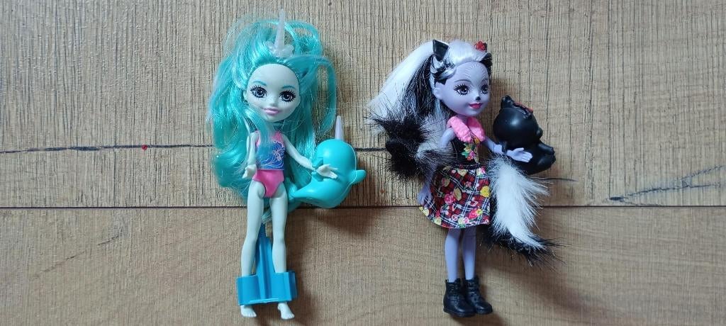 2 popjes enchantimals, Enlèvement ou Envoi, Comme neuf
