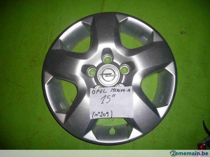 enjoliveur Opel 15'' type Meriva (n°209)  1 pc, 15 pouces, Enlèvement ou Envoi, Utilisé, Jante(s)