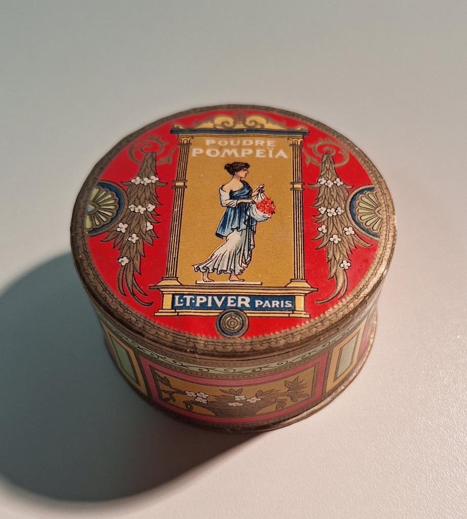 ancienne boîte à poudre POMPEIA LT Piver Paris, Collections, Collections Autre, Utilisé, Enlèvement ou Envoi