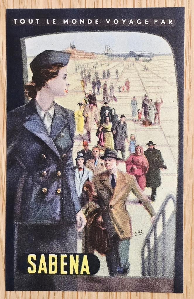SABENA Tout le monde voyage  - Etiquette bagage - Label 226, Enlèvement ou Envoi