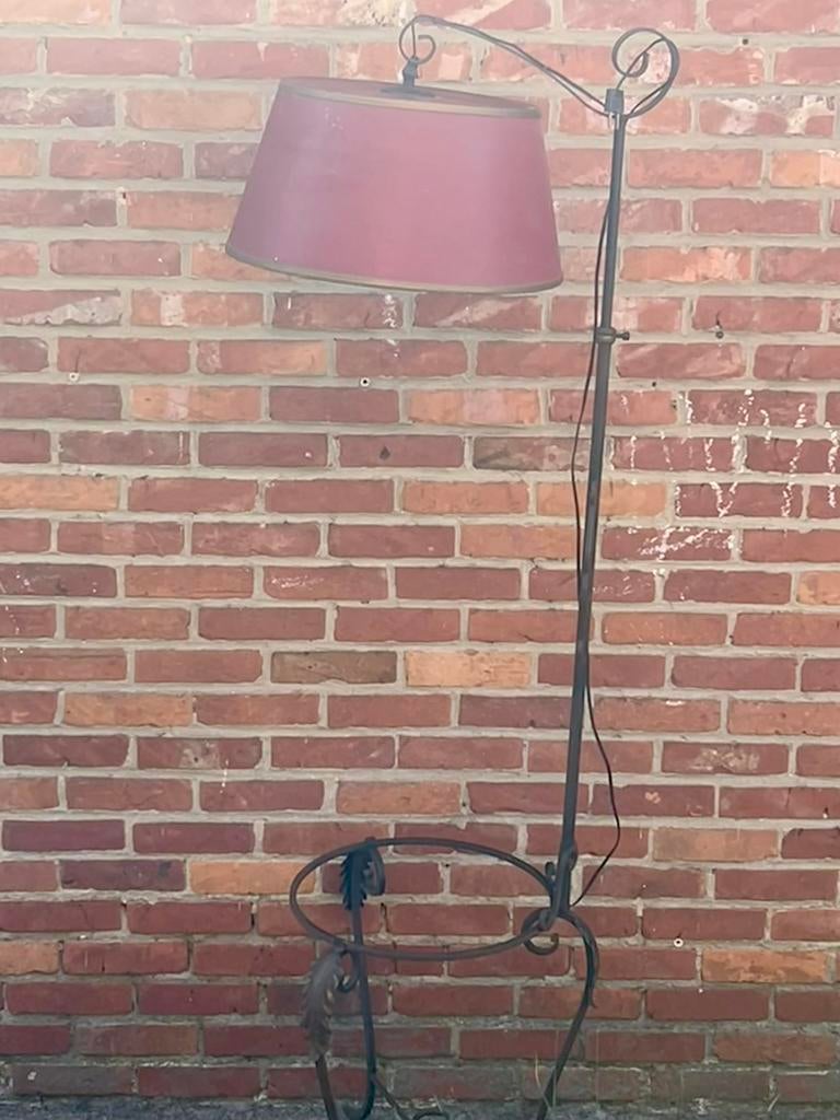 Vintage staanlamp met tafeltje, Antiek en Kunst, Ophalen