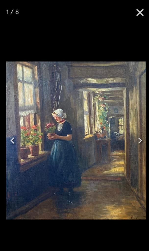 « Lumiere d’un matin tranquille » Henri Houben, Antiquités & Art, Enlèvement