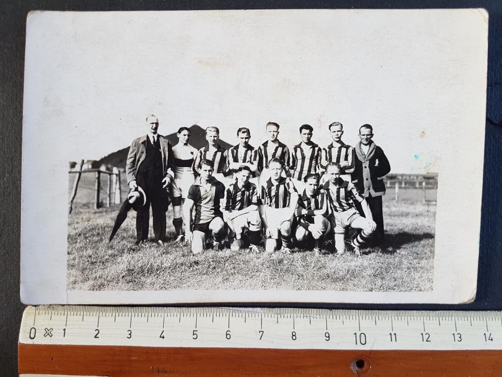 Carte-photo : Joueurs, équipe de football de Bressoux, Liège, Enlèvement ou Envoi, Avant 1940, Photo, Utilisé