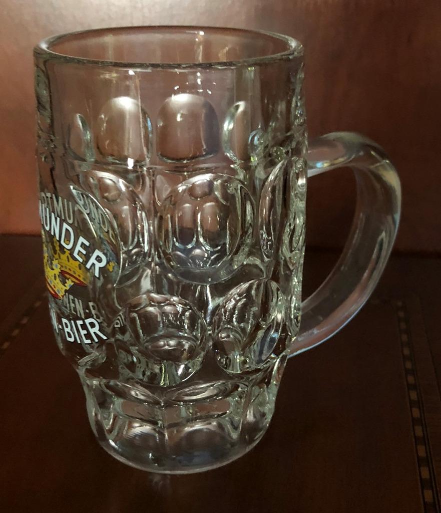 Bierpul Dortmunder Krone – hoog – 0,25l, Ophalen of Verzenden, Gebruikt, Pul(len), Overige merken