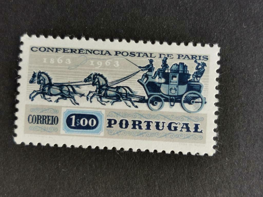 Portugal 1963 - postkoets met paarden - MNH, Verzenden, Portugal, Postfris