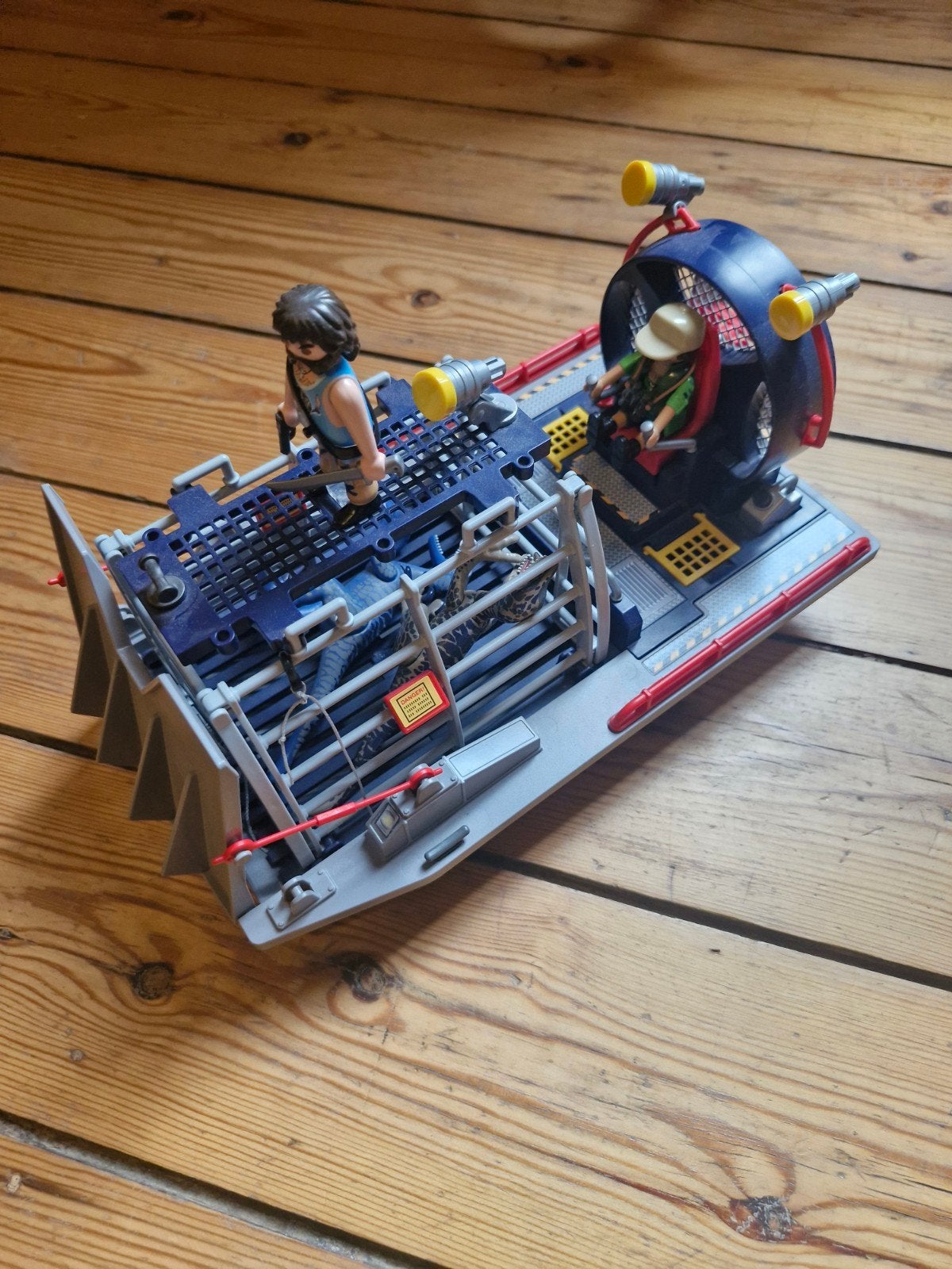 Hydroglisseur des braconniers avec dinosaure playmobil, Enlèvement, Comme neuf, Ensemble complet