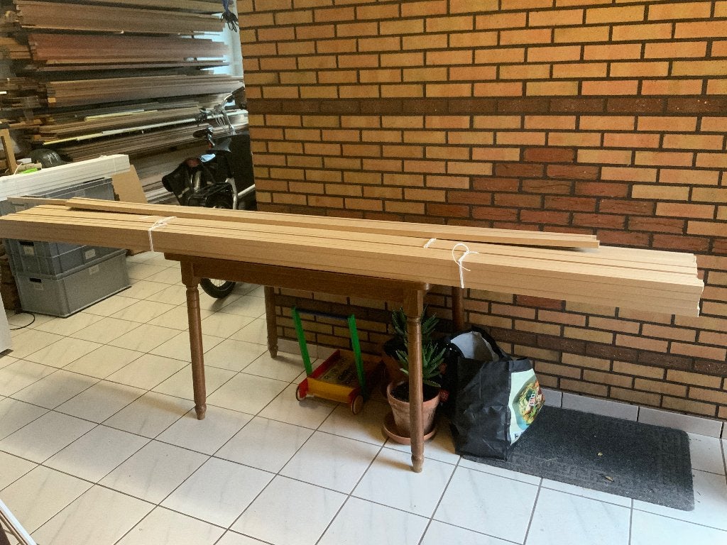 Nouvelles lamelles pour murs à lattes ou cadres de portes, Bricolage & Construction, Neuf, 250 à 300 cm, Autres essences de bois