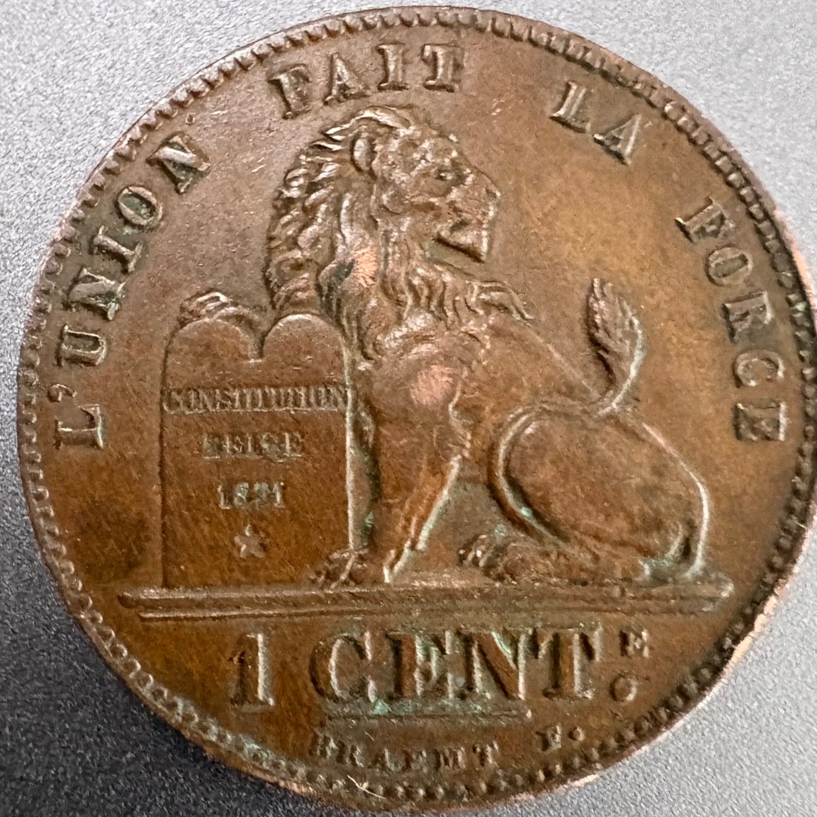 1 centime - Cuivre - Lion de Belgique - LPII - 1907, Enlèvement ou Envoi, Monnaie en vrac