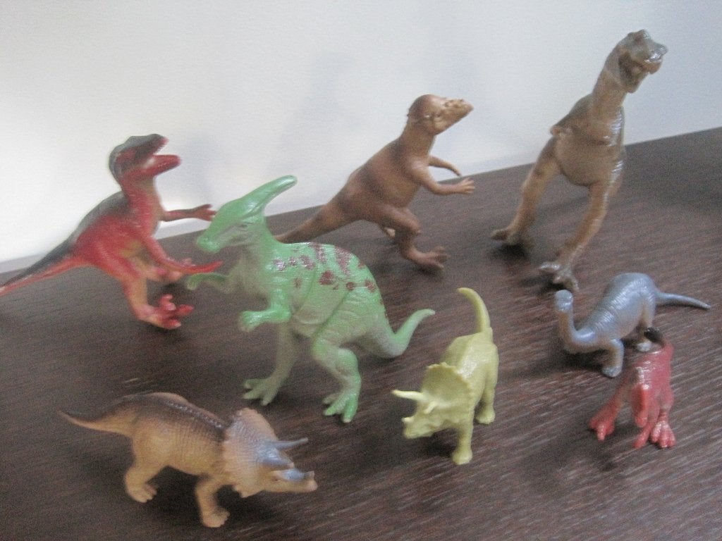 8 speelgoed dinosaurus, Ophalen of Verzenden, Gebruikt