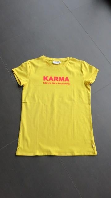 Geel T-shirtje van Awesome (maat 176), Gebruikt, Meisje, Awesome, Ophalen of Verzenden
