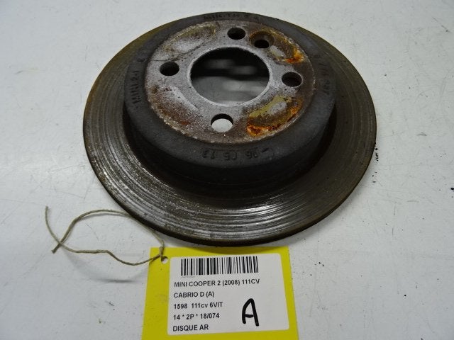 FREIN DISQUE ARRIÈRE Mini Mini Open (R57) (01-2007/06-2015), Mevr. I. Hauben, Rue de l'Espoir 34 34
4030  GRIVEGNÉE, BE, Info@Collignon.be