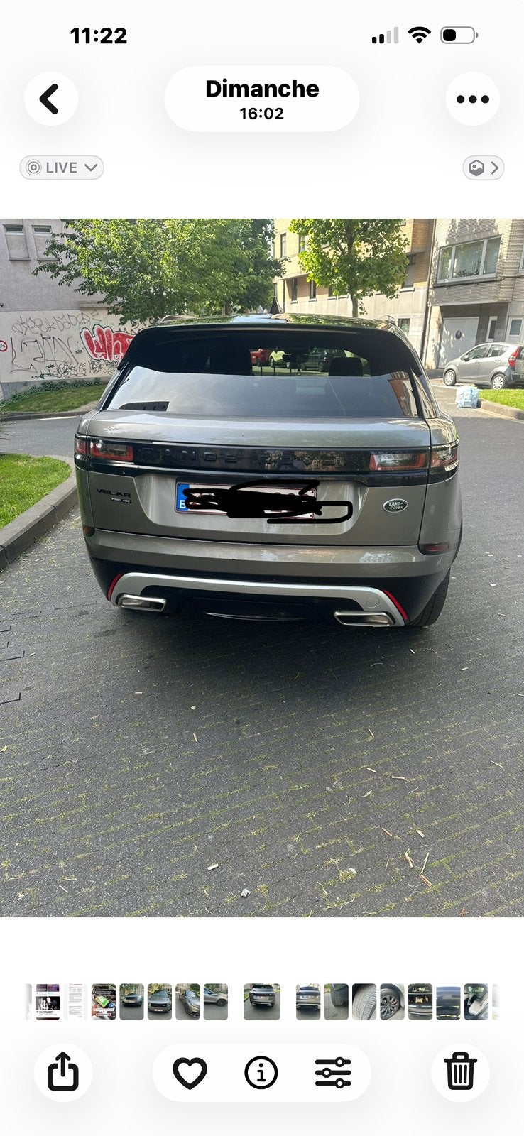 Range rover velar d180 - 160 000km - 2018, Capteur de stationnement, Achat, Euro 6, Automatique