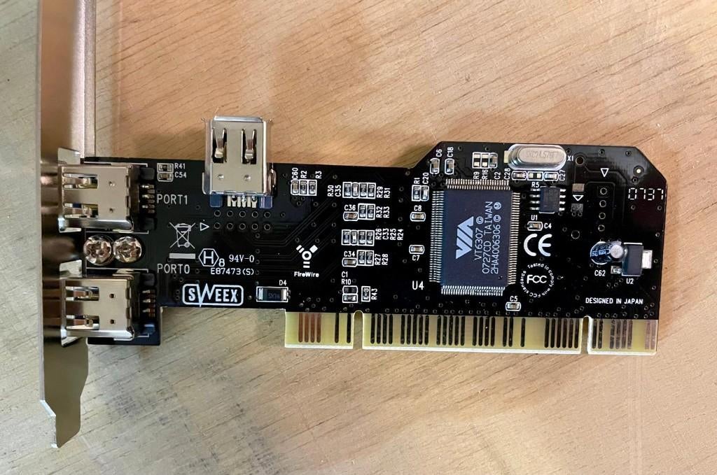 3 Port Firewire PCI card, Ophalen, Nieuw, PCI