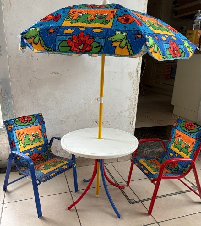 set de jardin pour enfant, Jardin & Terrasse, Enlèvement, Utilisé, 2 places, Sets de jardin