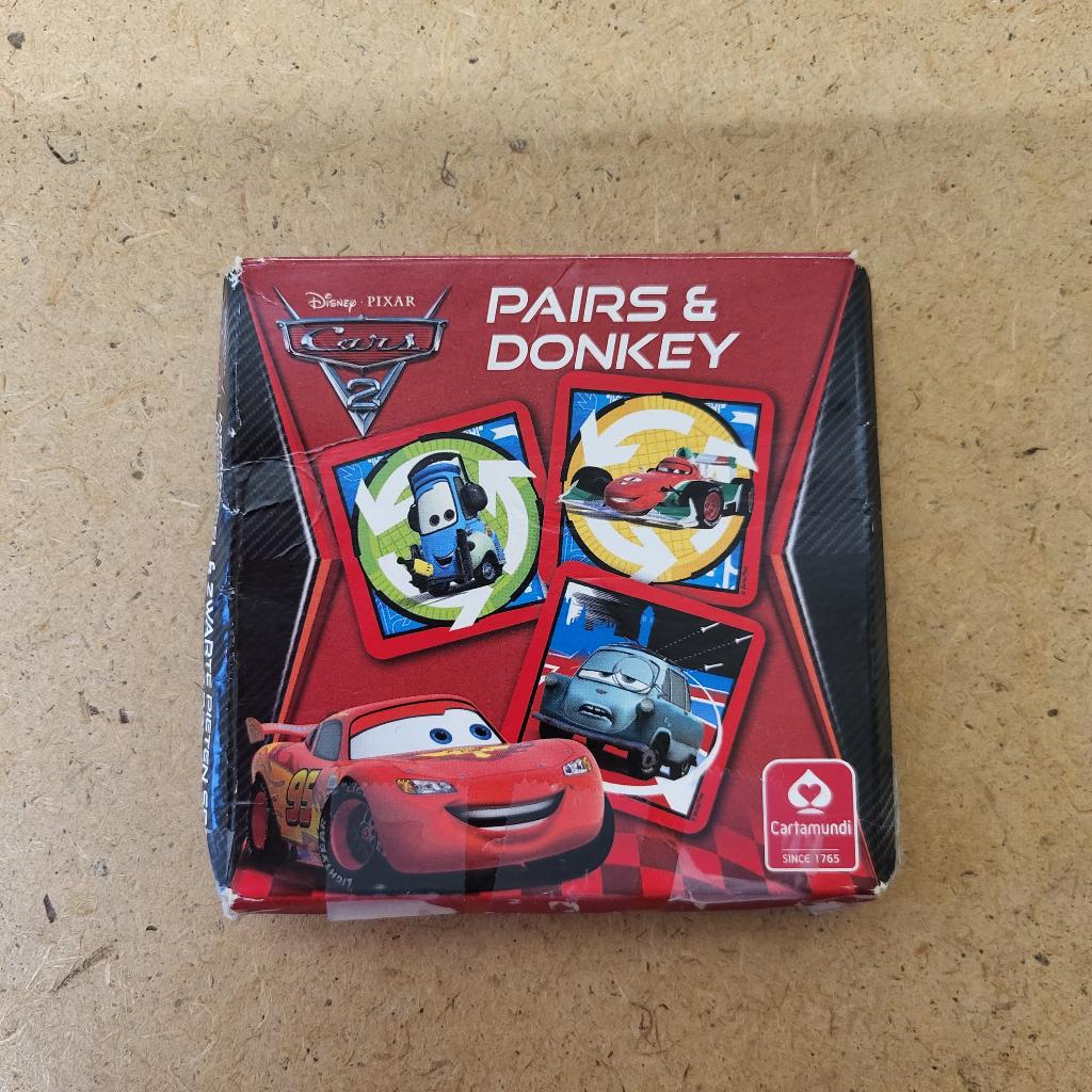 Cars 2 Pairs & Donkey, Hobby en Vrije tijd, Gezelschapsspellen | Kaartspellen, Een of twee spelers, Ophalen of Verzenden, Gebruikt