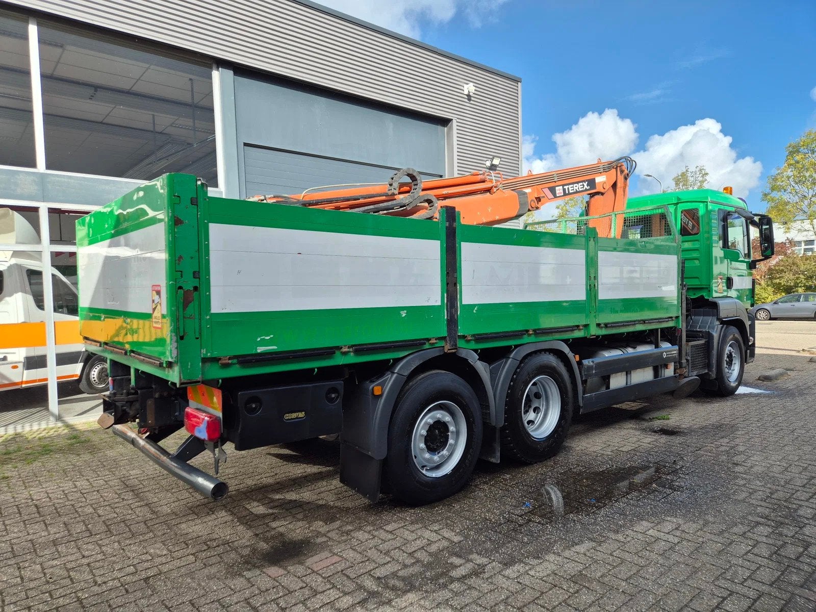 MAN TGS 26.400 6X2 Pritsche/ Crane Terex 210.2-A13 Remote, Auto's, Automaat, 400 pk, Bluetooth, MAN