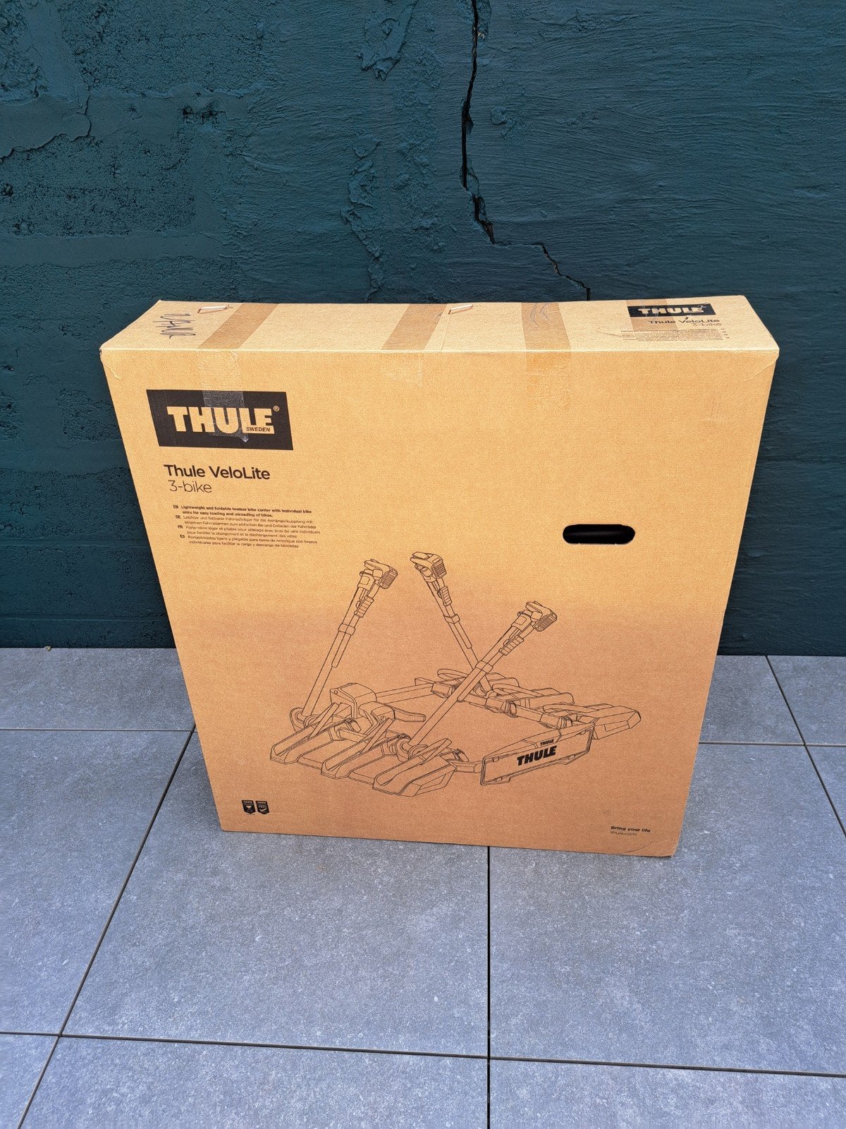 Porte vélo Thule VeloLite 3 bike neuf, Autos : Divers, Porte-vélos, Neuf, Support d'attelage, Pneus larges, 3 vélos ou plus