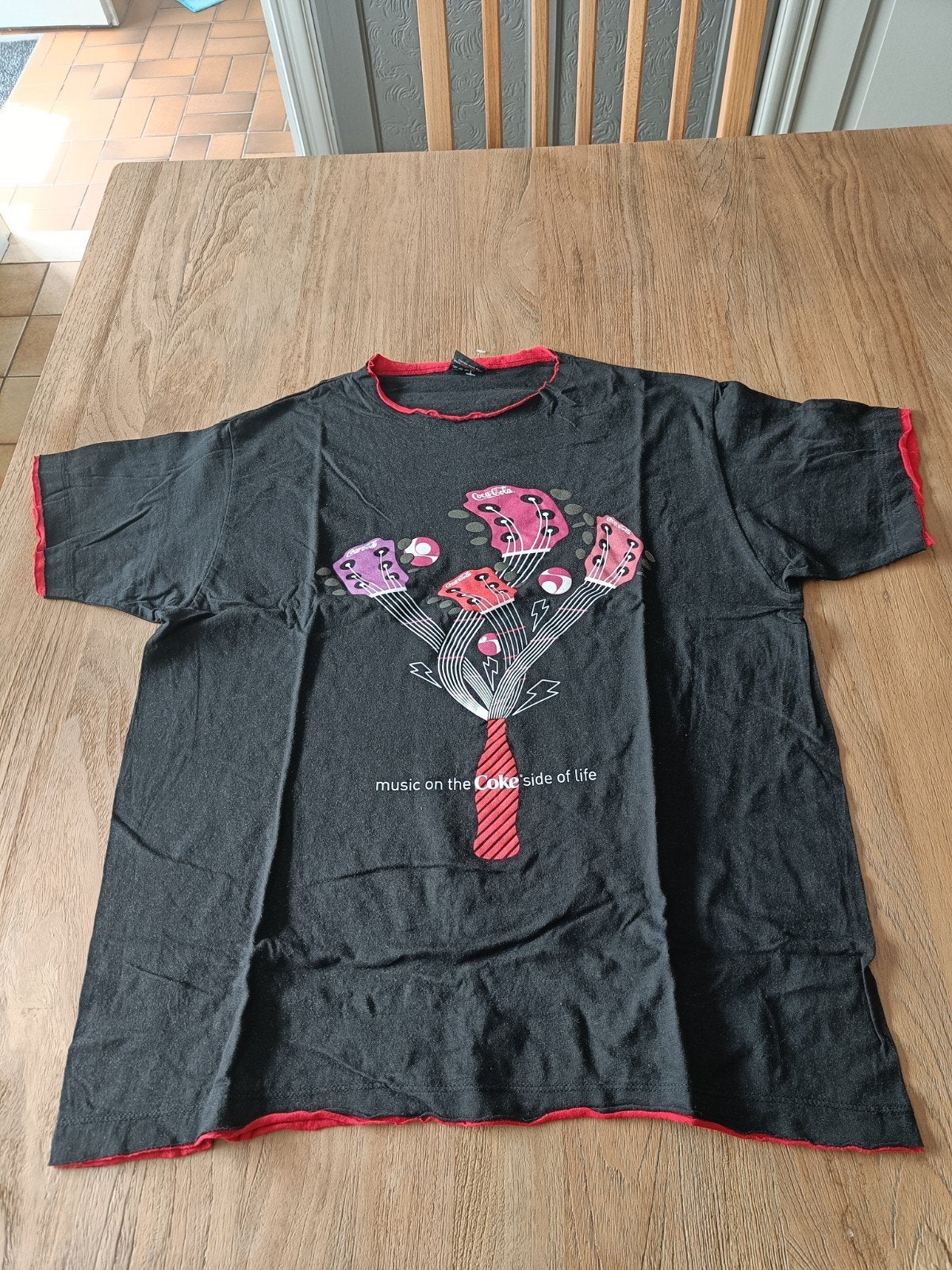 Zwart Coca Cola t-shirt L, Ophalen, Zwart