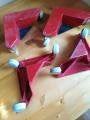 4 X TRANSPORT WIELTJES, Bijoux, Sacs & Beauté, Enlèvement ou Envoi, Roulettes